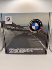 OEM BMW 50TH ANNIVERSARY CENTER FLOATING CAPS 56MM picture