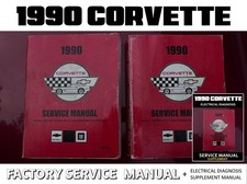 1990 CCORVETTE FACTORY SERVICE MANUALS with ELECTRICAL DIAGNOSIS SUPPLEMENT picture