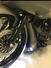 Harley Davidson 1997-08 Stretched Chin Spoiler Led's Included Raked Touring Flh picture