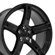Set(4) OE Wheels DG22 20x9.5 Gloss Black Rims 5x115 18ET picture