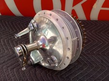 Honda CB550 Rear Wheel Hub Complete With Brake Plate & Shoes. Axle & Adjusters. picture