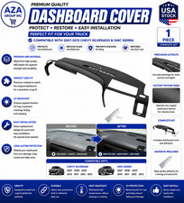 Dash Board Cover Compatible with 2007-2013 Chevy Silverado LS LT WT GMC Sierra S picture