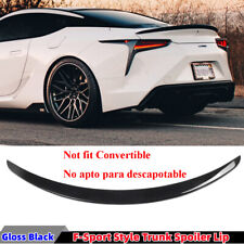 FIT FOR  LEXUS LC500 LC500h 18-23 REAR TRUNK SPOILER WING F STYLE GLOSS BLACK picture