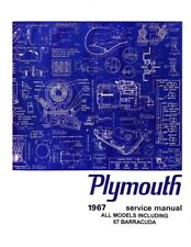 1967 Plymouth Barracuda Belvedere Shop Service Repair Manual picture