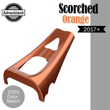 Advanblack SCORCHED ORANGE ABS Chin Spoiler Fit 2017+ M8 Harley Davidson Touring picture