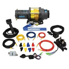 Superwinch Synthetic Rope Terra 3500SR Winch 3500 LBS 12V DC 7/32in x 32ft Gray picture