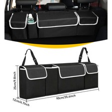 Car Trunk Organizer Oxford Interior Accessories Back Seat 4 Pocket Storage Bag picture