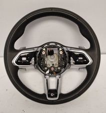 2021–2023 Jaguar F-Pace SVR Black Leather Steering Wheel OEM PK8M-3F563-AA0XTM picture
