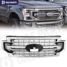 Fit 2020-22 Ford Super Duty F-250 F350 F-450 LIMITED Front Bumper Grille Chrome picture
