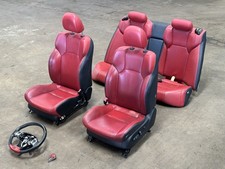 11-14 LEXUS IS-F RED LEATHER SEATS W/ STEERING WHEEL OEM #A0.73 picture