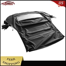 Convertible w/Glass Window Black Convertible Soft Top For 2005-2014 Ford Mustang picture