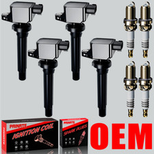 Brand 4X OEM Ignition Coil & 4X Iridium Spark Plugs For Suzuki SX4 2.0L L4 UF562 picture