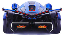 Lamborghini Race Car Hypercar w/Orig.Wheels Rims Custom Built1:18SCALE MODEL picture