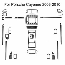 43Pcs Carbon Fiber Full Console Dashboard Cover Trim For Porsche Cayenne 2003-10 picture
