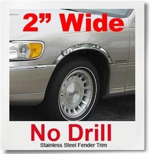 FOR 98-02 Lincoln Town Car Chrome Fender Trim picture