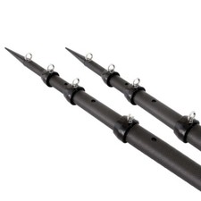 18' TIGRESS XD 3K Carbon Fiber Telescoping Outriggers, Matte Black/Black, 1-1/2 picture
