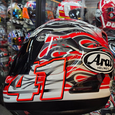 Arai Japan RX-7 RR5 Haga SBK Polar Black Flame Helmet RX-7 GP Corsair-V picture