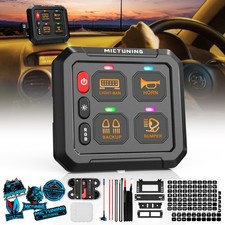 MICTUNING 12v RGB 4 Gang Switch Panel LED Light Bar Circuit Control Relay System picture
