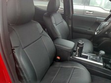 Clazzio Leather Black Custom Seat Covers for 2020-2023 Toyota Tacoma Double Cab picture