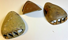 Set 3 Vintage Perko Brass Deck Air Vents Clamshell Scoops Wooden Runabout Boat picture