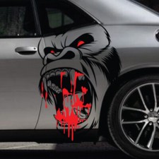 2x Gorilla King Kong Side Hood Decal Car Truck Vehicle Graphic Tailgate Pickup picture
