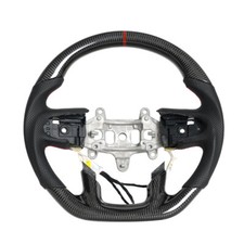Glossy Carbon Fiber Sport Steering Wheel For Dodge Ram 1500 with Heated picture