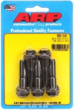 (5pk) ARP 663-1005 M10 x 1.25 x 40mm Hex Bolts Black Oxide Chromoly picture