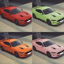 Aftermarket Gradient Hood Stripe & Waistline Decal for Ford Mustang (2018–2021) picture