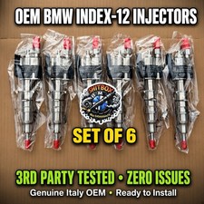 07-16 BMW 3 5 7 3.0 E90 335 N54 N63 S63 Fuel Injector Set of 6 INDEX 12 *TESTED* picture
