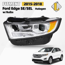 [Halogen] For 2015-2018 Ford Edge SE/SEL/TITANIUM Driver Headlight with Bulbs LH picture