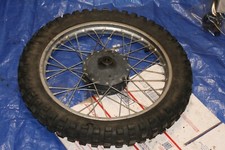 1973-74 SUZUKI TM 75 OEM FRONT RIM HUB TIRE NICE  picture