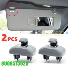 2Pcs Sun Visor Clips For Audi A4 A5 A7 Q3 Q5 B6 B7 B8 S4 S5 TT 8U0857562A Grey picture