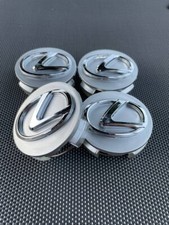 LEXUS SET OF 4 SILVER-CHROME 62 mm/2.44in Wheel Center Caps picture
