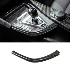 For BMW M3 M4 F80 F82 2014-19 Real Carbon Fiber Gear Shift Panel Side Strip Trim picture