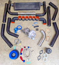100HPS UPGRADE T3/T4 TURBO INTERCOOLER PIPING KIT F150 MUSTANG GT V6 V8 3.8L 5.0 picture