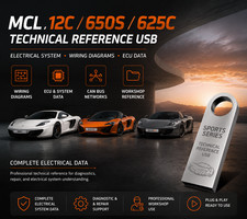 McLaren 12C 625C 650S Wiring Diagram Circuit USB Service Manual picture