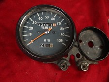 Speedometer w/ Bracket, 1974-76 Yamaha DT125, 444-83570-40 444-83570-41 picture