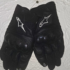Alpinestars SMX 1 Air V2 Motorcycle Gloves Black Size M picture