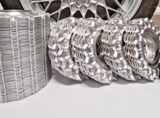 (1x) BBS RS Center Cap Waffle Plate 09.24.028 Single Replacement Metal   1 Piece picture