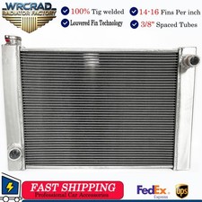 22 x 19 Aluminum Racing Radiator 2 Row For 22