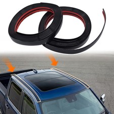 For Dodge Ram 1500 2500 3500 2009–2018 Black Roof Top Trim Drip Moldings Cover picture