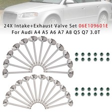 24X Intake+Exhaust Valve Set 06E109601E fit For Audi A4 A5 A6 A7 A8 Q5 Q7 3.0T picture