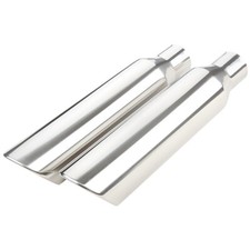 Universal Angle Cut Stainless Steel Exhaust Tips 2.5