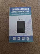 2 In 1 Mini Wireless Carplay Android Auto Plug And Play Wired to Wireless Dongle picture