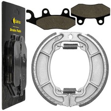 for Honda CMX250C CMX250C2 Rebel 250 96-04 Front Brake Pads Rear Brake Shoes picture