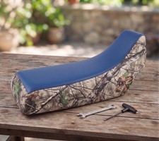 Yamaha YFZ 350 Banshee Seat Cover All Models Blue Camo Vinyl Seat Cover picture