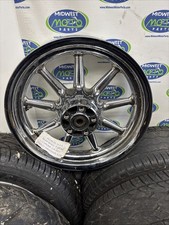 🛞 Harley 43299-00 Rear Chrome 9 Spoke Wheel 16x3 3/4 Road King Road Glide OEM picture