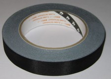Teraoka 570F Black Acetate Cloth Adhesive Tape - 3/4