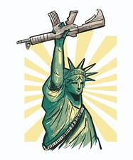 Statue Of Liberty Sticker 2nd Amendment Constitution America Gun Rights (4 Inch) picture