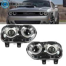 For 2015 2016 2017 18 Dodge Challenger Pair Headlights Headlamps Replacement Set picture